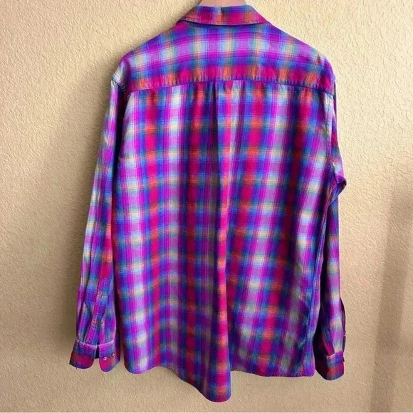 Mountain Tek Plaid Long Sleeve Button Down Shirt - Picture 3 of 5